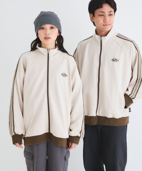 「KANGOL SPORT」 ジャージブルゾン L アイボリー レディース_画像8