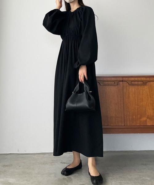 「Louere」 長袖ワンピース MEDIUM ホワイト レディース_画像3