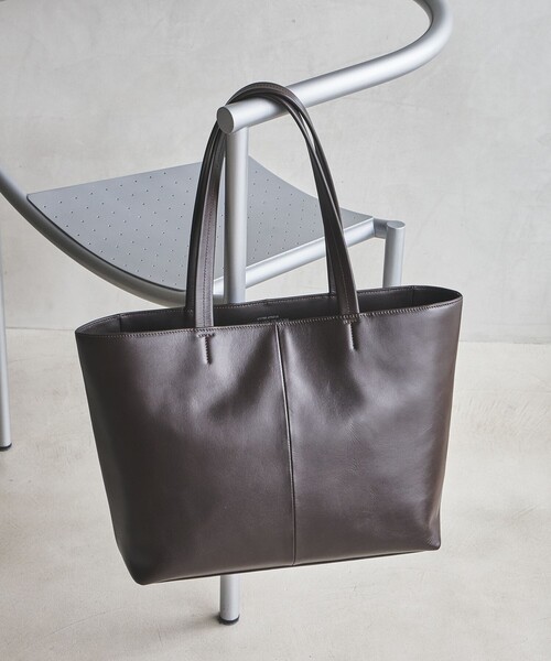 GREEN LABEL RELAXING ダークブラウン レザートートバッグ green label relaxing（グリーンレーベルリラクシング） トートバッグ