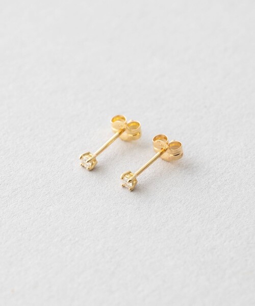 ジュエッテ　k18ダイヤモンドピアス Jouete（ジュエッテ） ピアス K18YG 一粒ダイヤモンド ピアス