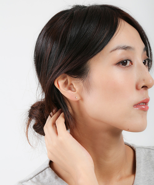 Jouete ピアス K18YG 一粒ダイヤモンド レディース : ZOZOTOWN