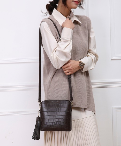 ショルダーバッグ バッグ Ungrid アングリッド マッドクロコ ビッグタッセルbag Zozotown Paypayモール店 通販 Paypayモール