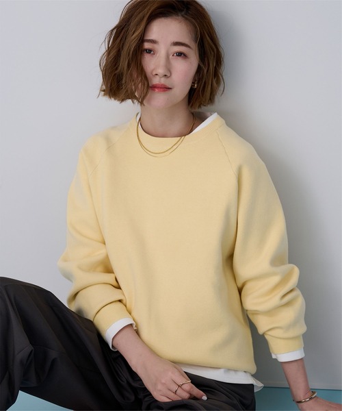 ur's（ユアーズ） ニット セーター スウェットライクニット レディース