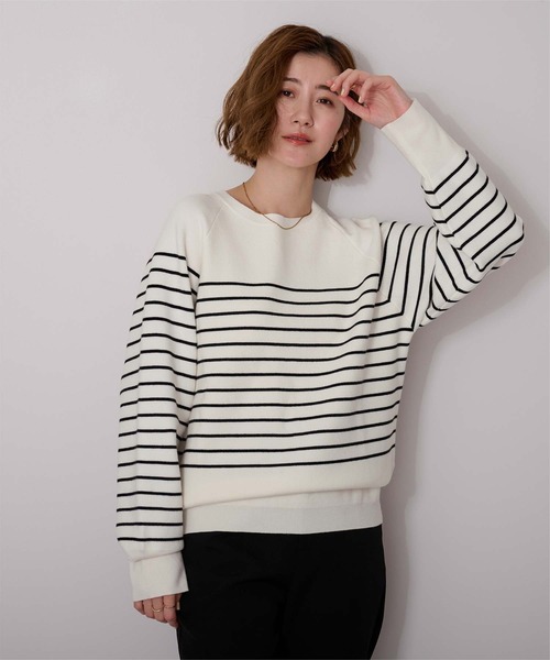 ur's（ユアーズ） ニット セーター スウェットライクニット レディース