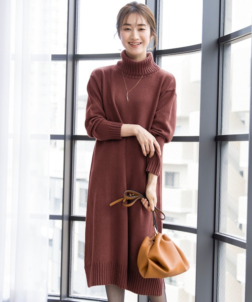 ワンピース 洗える 大人華やかなmix糸ニットワンピース Zozotown Yahoo 店 通販 Yahoo ショッピング