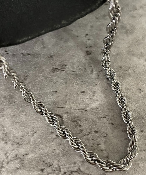 【希少】ヴィンテージ スパイラルチェーン ネックレス 56cm シルバー 925 SPINNS（スピンズ） ネックレス チェーンネックレス/スパイラル メンズ