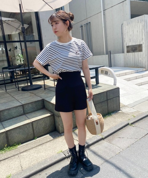 one after another NICE CLAUP パンツ スタイルアップショート