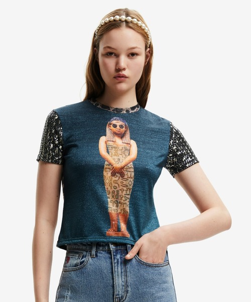 tシャツ アーティ デジタルプリント Tシャツ レディース