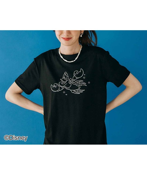 IEDIT（イディット） tシャツ Disney フロッキープリントの 