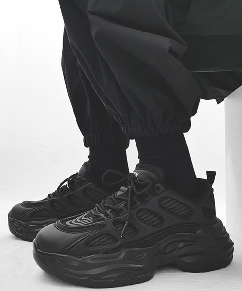 スニーカー volume sole shoes/ボリュームソール ダッドシューズ スニーカー メンズ レディース | Theater code | 06