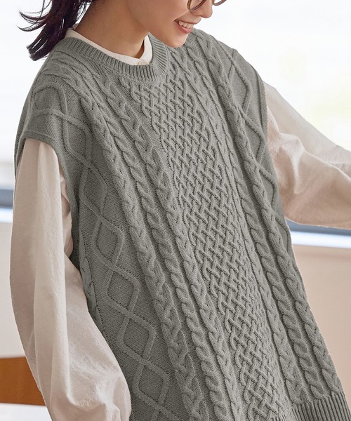 お値下げOHGA FOX KNIT VEST ニットベスト trim_fce_item66cad476e9212.jpg