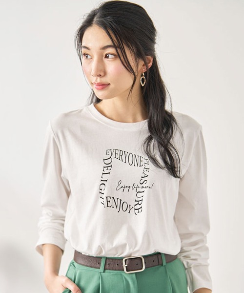 BERNA 売れ筋商品|||ヴェルナ Tシャツ トップス レディース Tops Green Tシャツレディースファッション(グリーン)通販 - ベルーナ【公式】