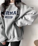 トレーナー スウェット NORMALロゴ裏起毛...の詳細画像3