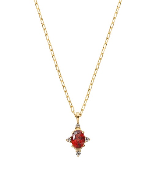 va vendome aoyama ネックレス K10イエローゴールド ガーネット 