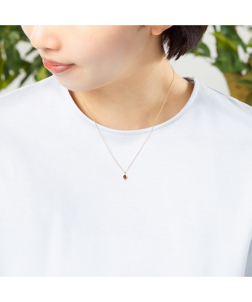 va vendome aoyama ネックレス K10イエローゴールド ガーネット 