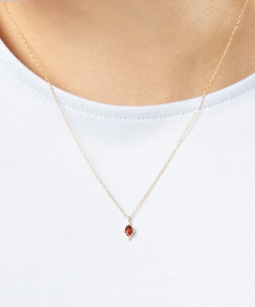 va vendome aoyama ネックレス K10イエローゴールド ガーネット 