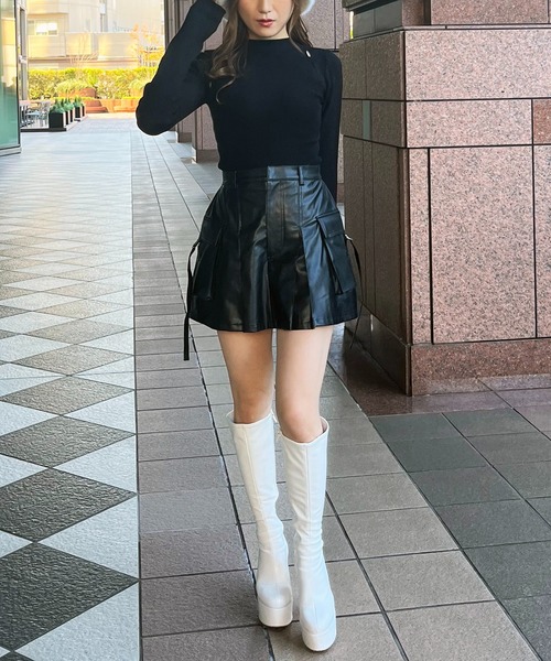 SPIRALGIRL スカート プリーツカーゴミニスカート : ZOZOTOWN