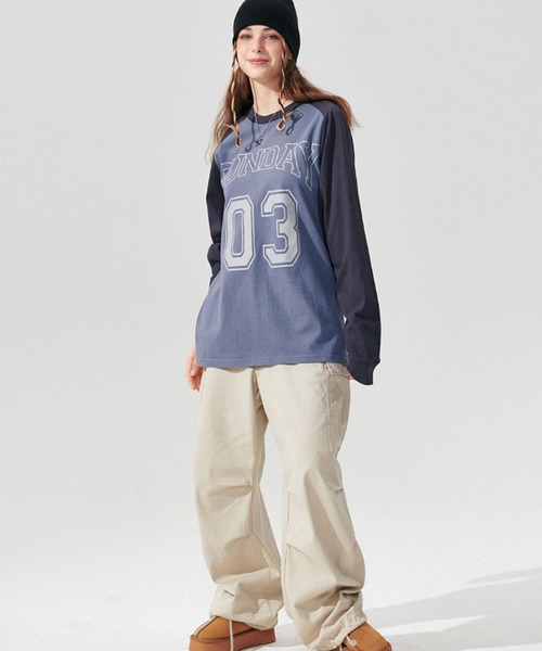 tシャツ WONDER VISITOR／SUNDAY長袖Tシャツ 2982979 レディース WONDER VISITOR tシャツ VISITOR／SUNDAY長袖Tシャツ 2982979