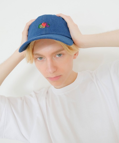 FRUIT OF THE LOOM キャップ 帽子 LOGO EMB デニム LOW CAP