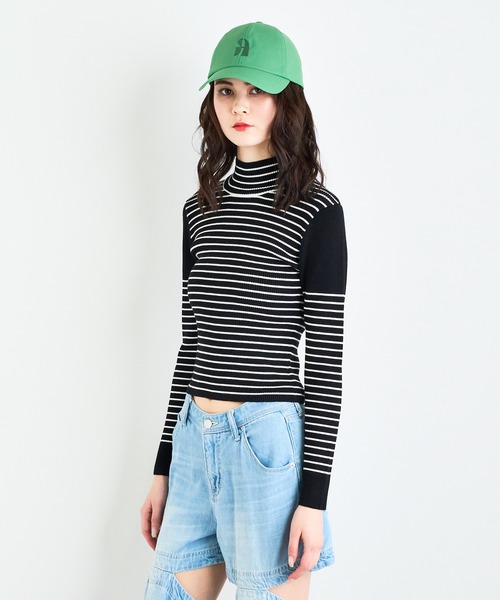 PLEATS PLEASE ISSEY MIYAKE◇リブデザインプリーツカットソー/半袖