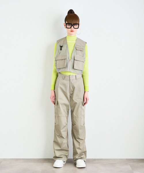 SHARE SPIRIT(シェアースピリット) y2k シルクドットトップス