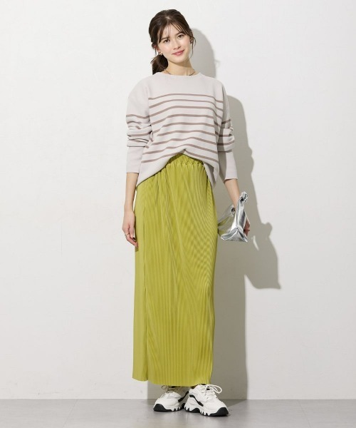 slattgir（スラットジール） ロング スカート 夏 高身長 プリーツ