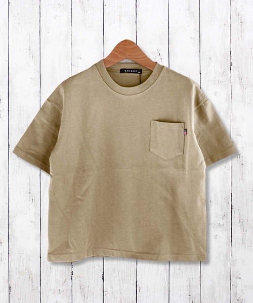 ZIーON tシャツ USAコットン オーバーサイズ 胸ポケット付き無地