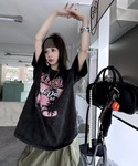 tシャツ 半袖 リゾート グラフィック ピグメ...の詳細画像5