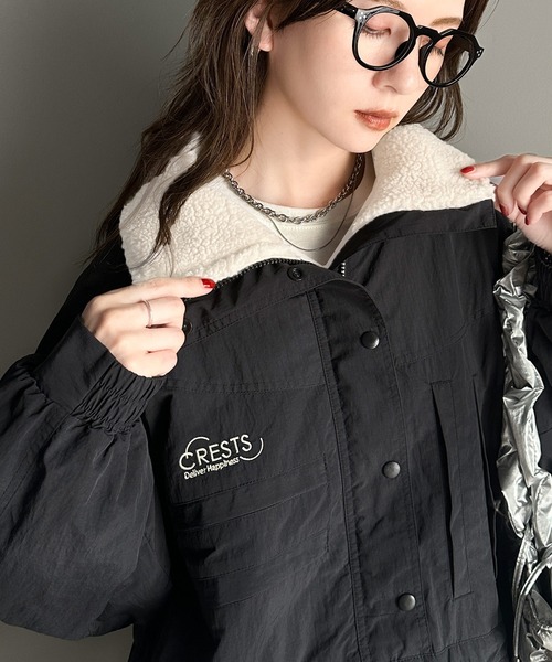 Java ブルゾン アウター ジャバコラボ」主役を飾る大人レトロ配色。裏