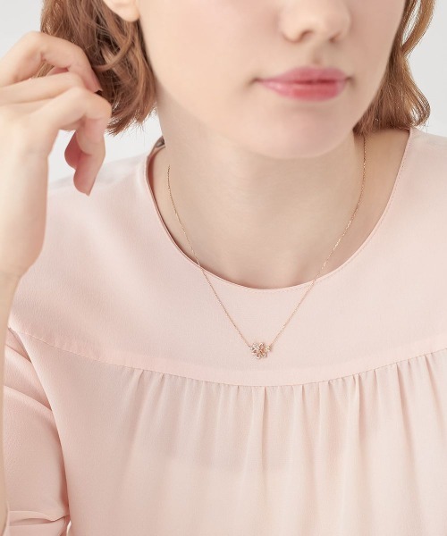 CANAL 4℃（カナルヨンドシー） ネックレス 「7月誕生花」シルバー