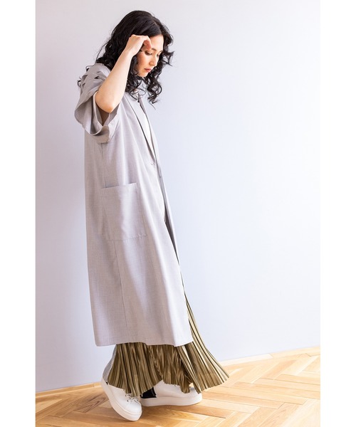 OSMOSIS（オズモーシス） スカート 切替ランダムプリーツスカート