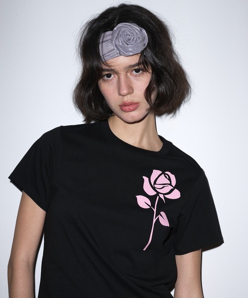 tシャツ SLIM TSHIRT UNE ROSE レディース