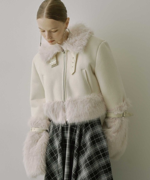 VIOLETTA（ヴィオレッタ） ムートンコート ボアコート ボリューム
