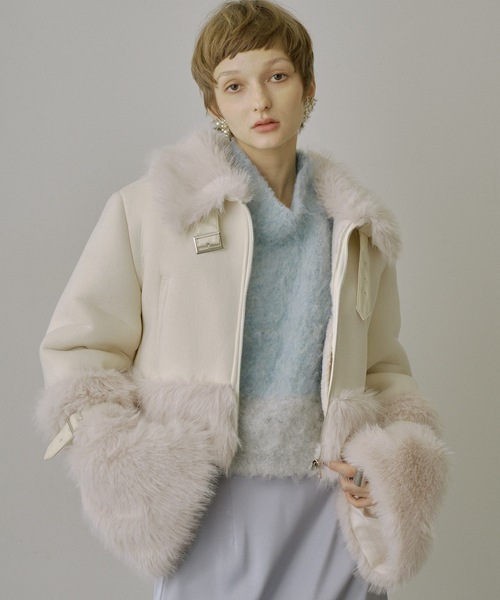 VIOLETTA（ヴィオレッタ） ムートンコート ボアコート ボリューム