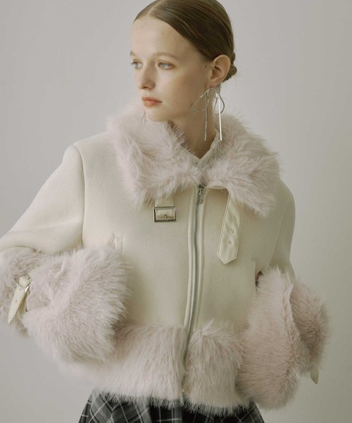 VIOLETTA（ヴィオレッタ） ムートンコート ボアコート ボリューム