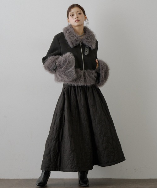 VIOLETTA（ヴィオレッタ） ムートンコート ボアコート ボリューム