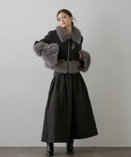 VIOLETTA（ヴィオレッタ） ムートンコート ボアコート ボリューム