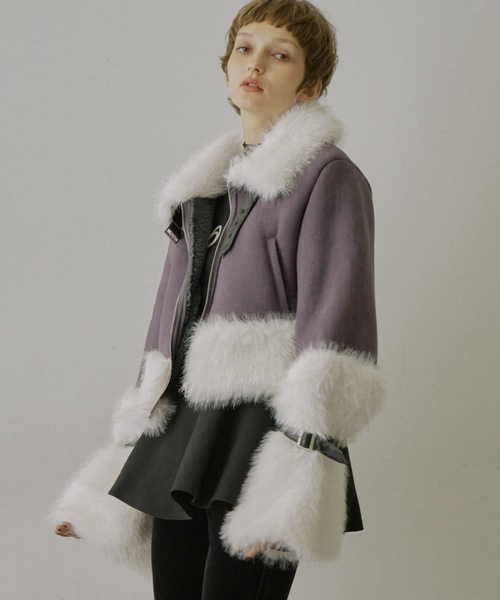 VIOLETTA（ヴィオレッタ） ムートンコート ボアコート ボリューム