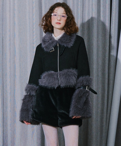 VIOLETTA（ヴィオレッタ） ムートンコート ボアコート ボリューム