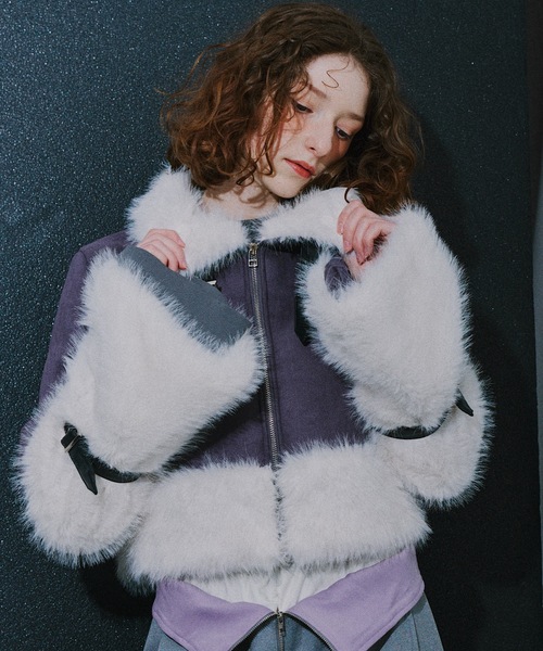 VIOLETTA（ヴィオレッタ） ムートンコート ボアコート ボリューム