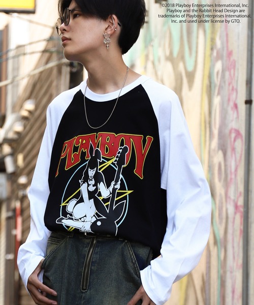 Playboy 【 November 2013 Sepia Hoodie Womens 】 ファッション レディースファッション トップス Tシャツ カットソー レデ PLAYBOY×GYDA BIG Tシャツ[品番：MKSW0051402]｜GYDA（ジェイダ