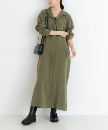 DAMA collection オープンカラーシャツ ワンピース X4248