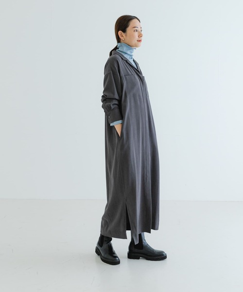 URBAN RESEARCH ワンピース オープンカラーシャツワンピース