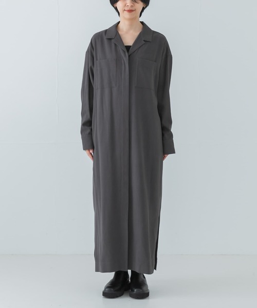 URBAN RESEARCH ワンピース オープンカラーシャツワンピース