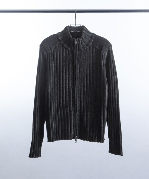 ZIP FIVE -White Line- セーター ニット 「White Line」 コントラスト