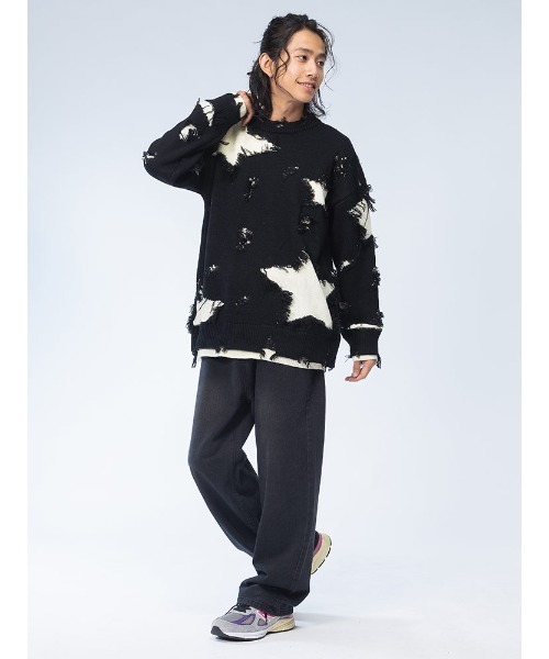 WOODENDOLL セーター ニット グランジ星柄 メンズ : ZOZOTOWN Yahoo!店 