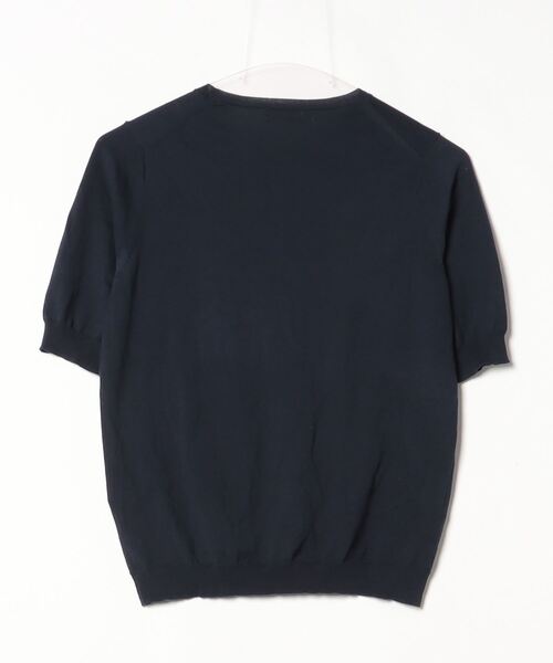 「BALLSEY」 半袖ニット S ネイビー レディース Ballsey 「BALLSEY」 半袖ニット S ネイビー レディース