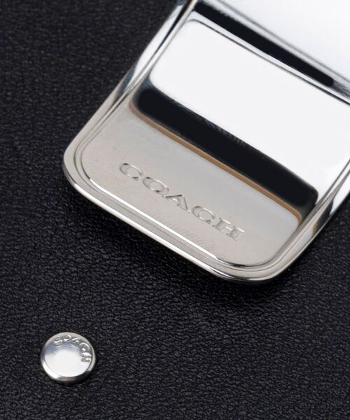 【限定デザイン未使用】COACH コーチ カモフラ マネークリップ カードケース COACH コーチ 財布 メンズ マネークリップ カードケース 名刺