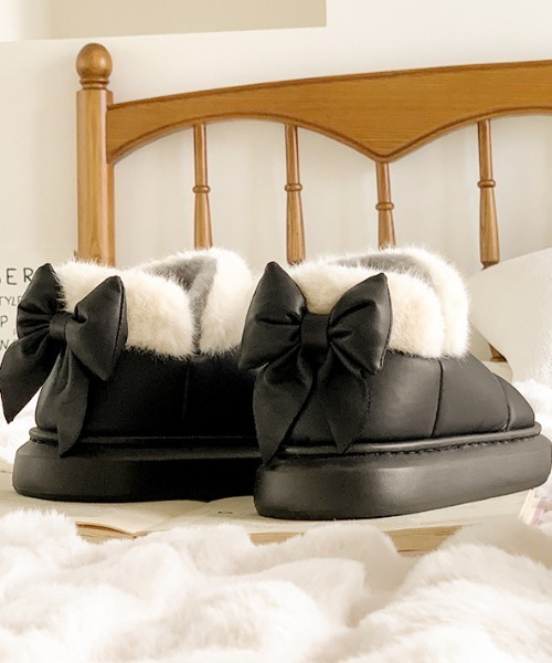 ブーツ バッグリボンムートンブーツ レディース : ZOZOTOWN Yahoo!店