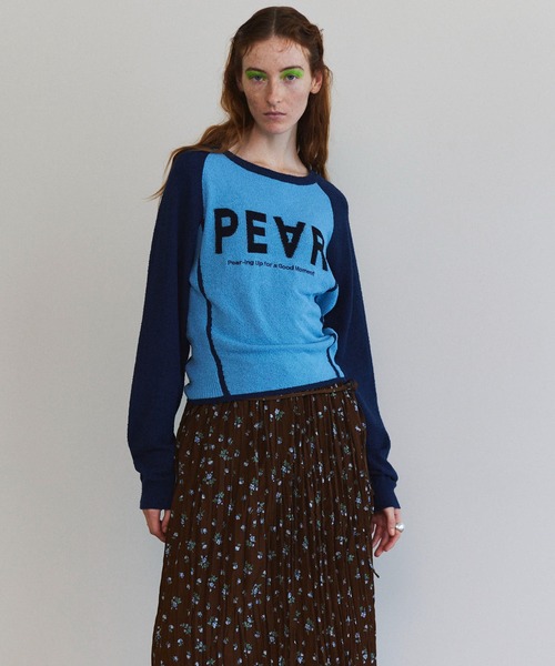 メゾンスペシャル maisonspecial ロゴニット MAISON SPECIAL ニット セーター PEAR Logo Knit Tops/PEAR